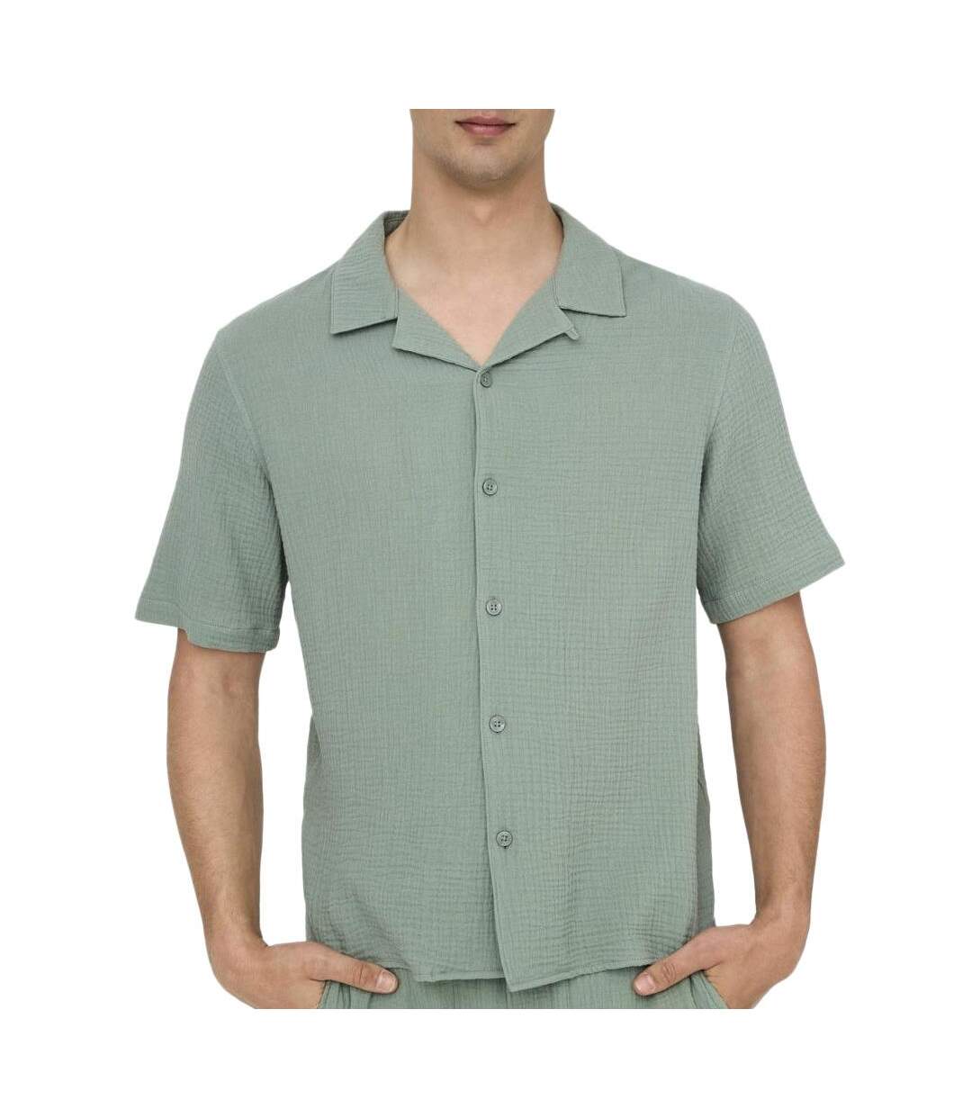 Chemise verte homme only & sons kyle-1