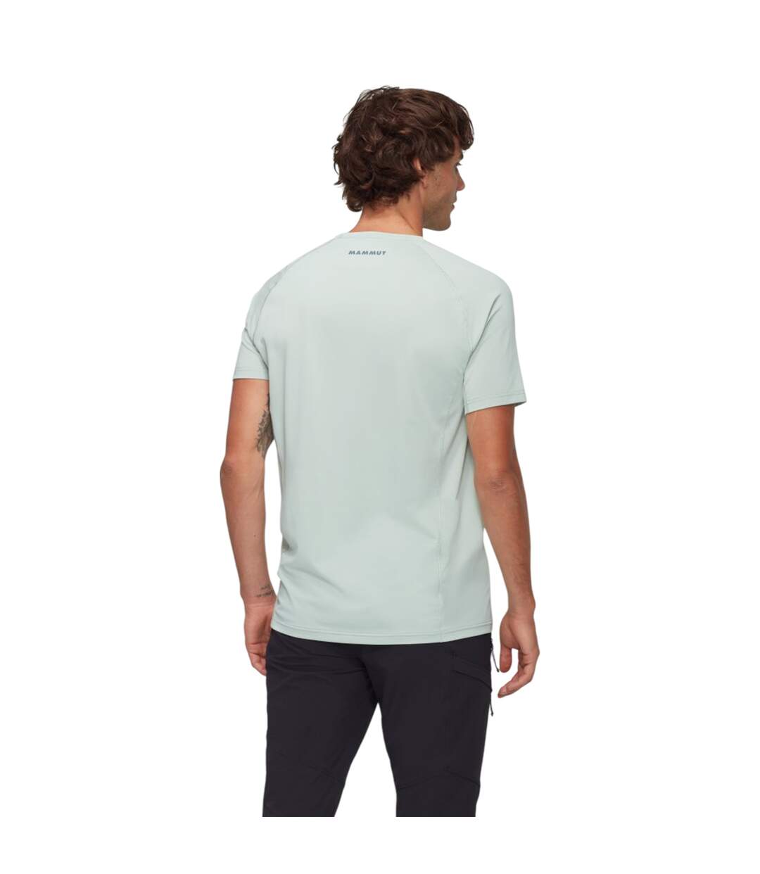 Mens Selun Logo T-shirt Silver Sage Mammut-3