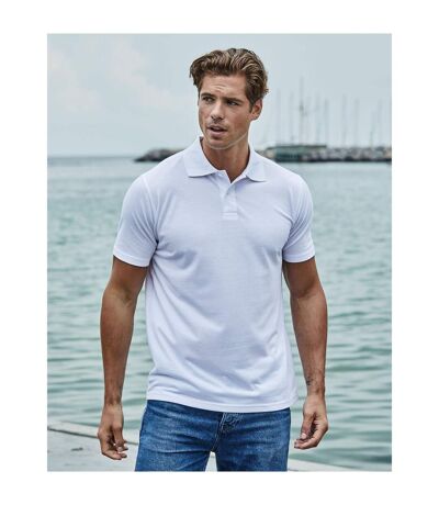 Mens Power Polo Shirt White Tee Jays