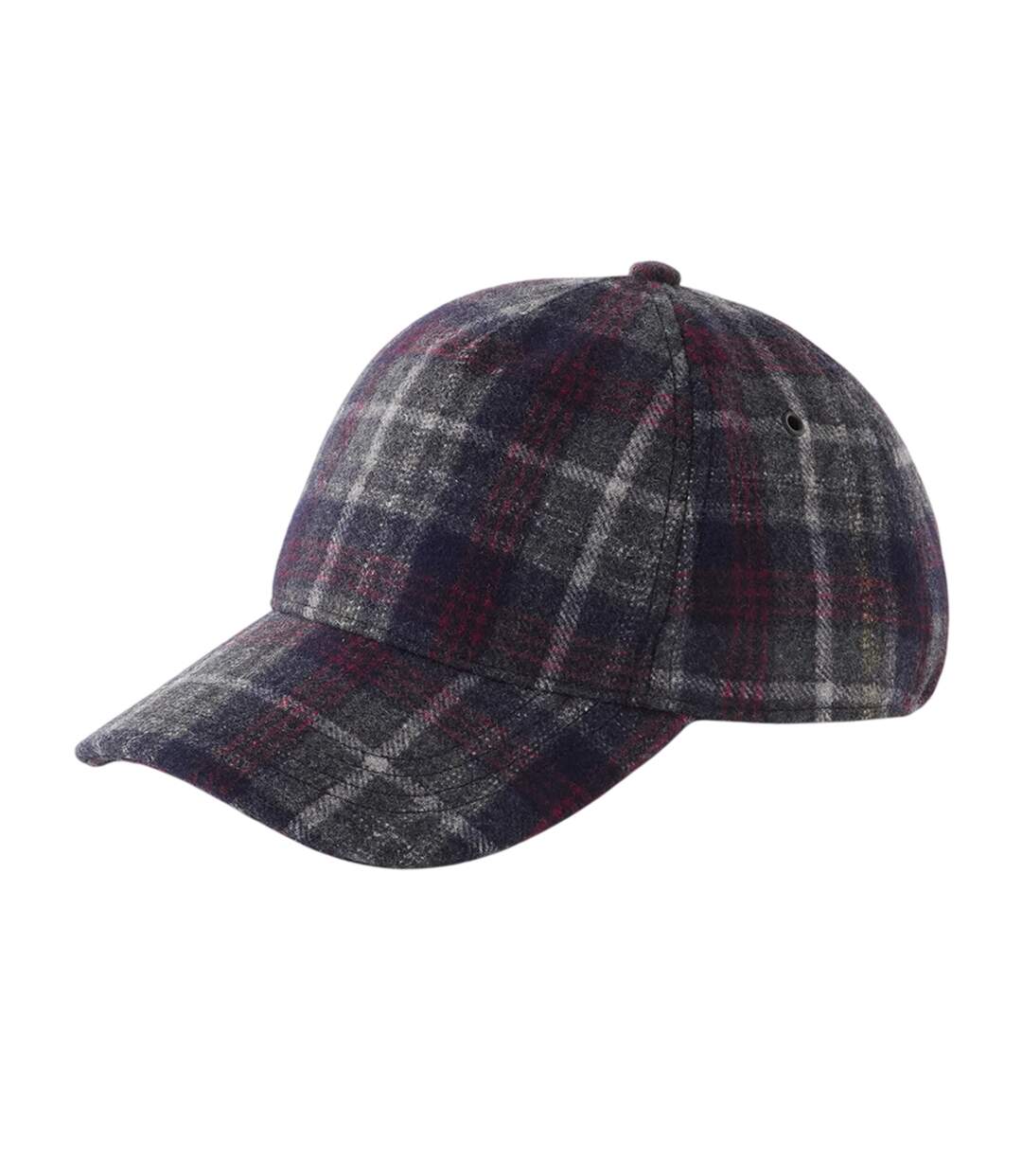 Casquette Motif/style À Carreaux Bleu Marine À Carreaux Beechfield-2