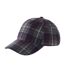 Casquette Motif/style À Carreaux Bleu Marine À Carreaux Beechfield-2