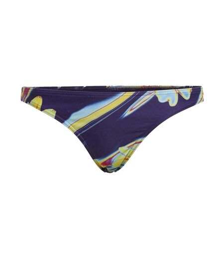 Bas De Maillot De Bain Motif/style Floral Abstrait Positivisea Femme Violet Foncé Bleu Vif Adidas