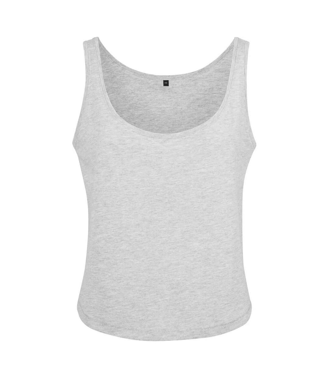 Débardeur Femme Gris Chiné Build Your Brand-1