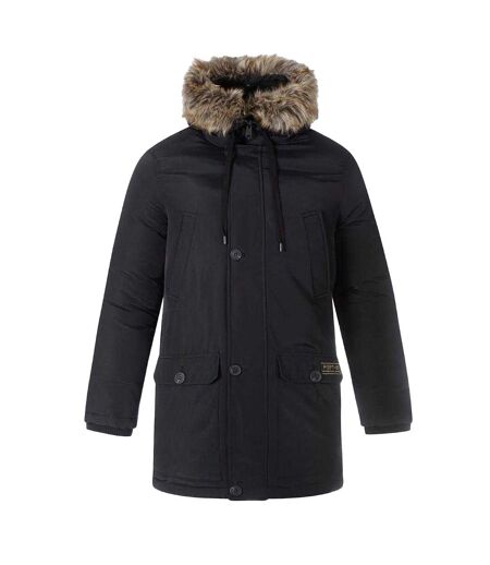 Mens Padded Parka Black Minoti