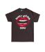 T-shirt Motif/style Lèvres Adulte Noir Charbon The Rocky Horror Picture Show-1