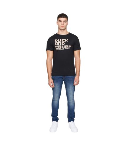 T-shirt balding homme noir Duck and Cover