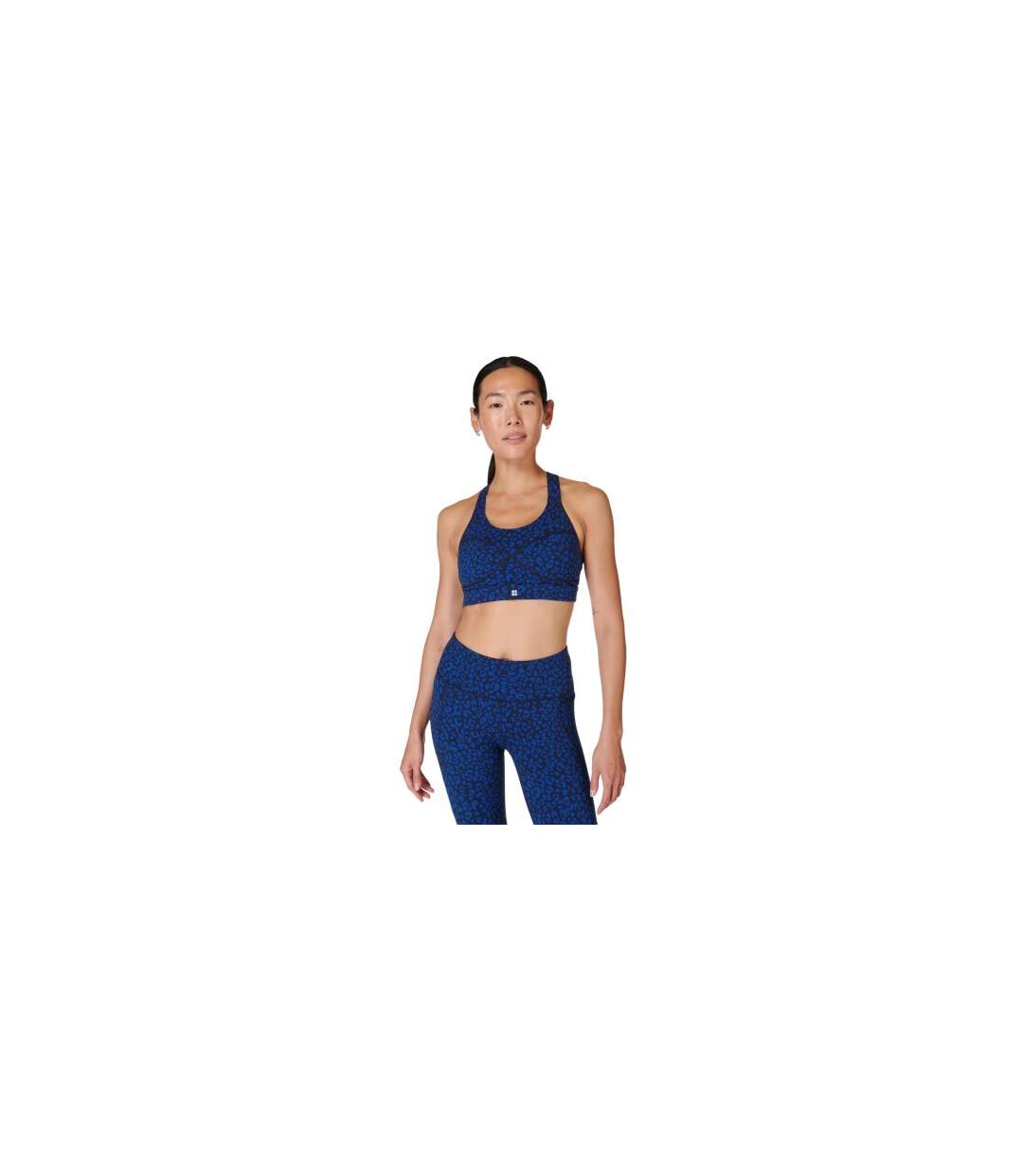 Brassière De Sport Motif/style Imprimé Léopard Power Femme Bleu Sweaty Betty-1
