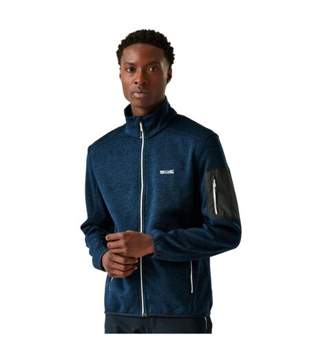 Mens Newhill Marl Full Zip Fleece Jacket Navy Regatta