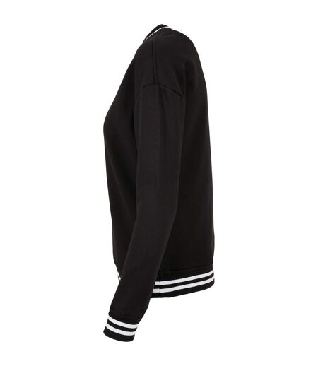 Pull College Femme Noir Blanc Build Your Brand