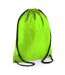 BagBase Budget - Sac de gym résistant à l´eau avec cordon de serrage (11 litres) (Lot de 2) (Vert citron) (Taille unique) - UTBC4323
