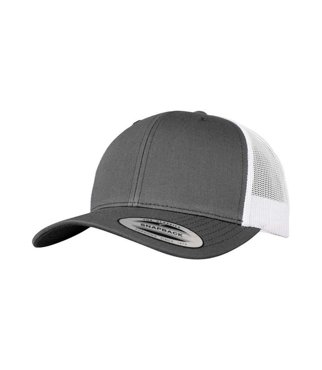 Casquette trucker adulte gris / blanc Flexfit-1