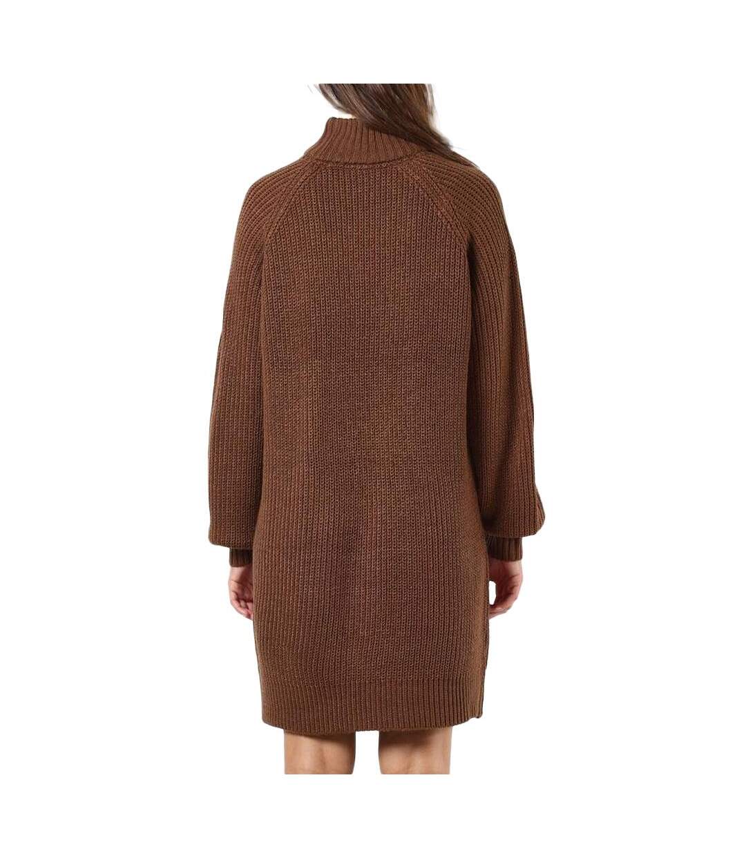 Robe pull en maille marron femme noisy may timmy - m-2