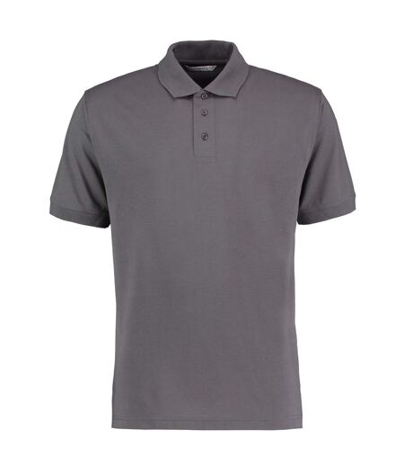 Polo À Manches Courtes Homme Gris Foncé Kustom Kit