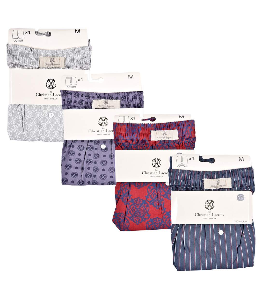 Boxer Long CXL By LACROIX X4 Pack de 4 Calecons CXL0229-3