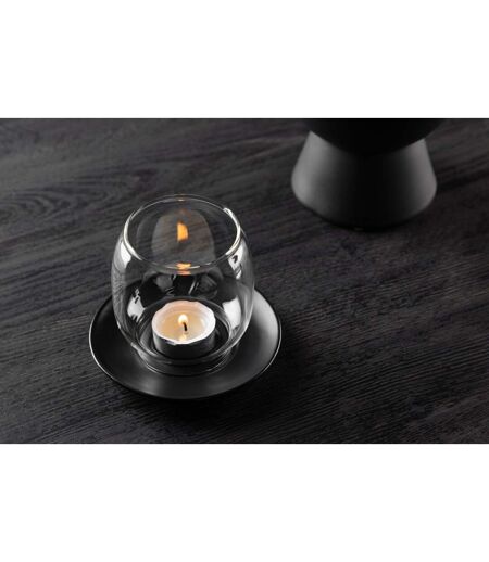Lanterne en Verre Archy 12cm Noir