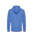 Unisex Adult Abisko Recycled Cotton Full Zip Hoodie Heather Blue Iqoniq-3