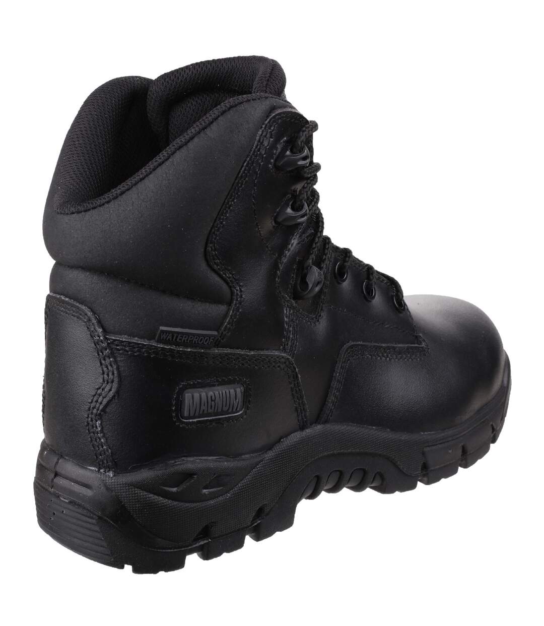 Mens precision leather safety boots black Magnum-2