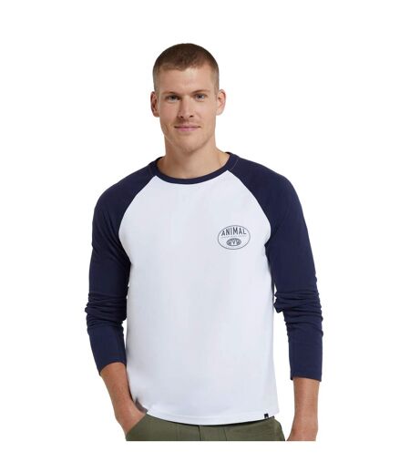 Animal Mens Sander Natural Long-Sleeved T-Shirt (Dark Blue) - UTMW1270