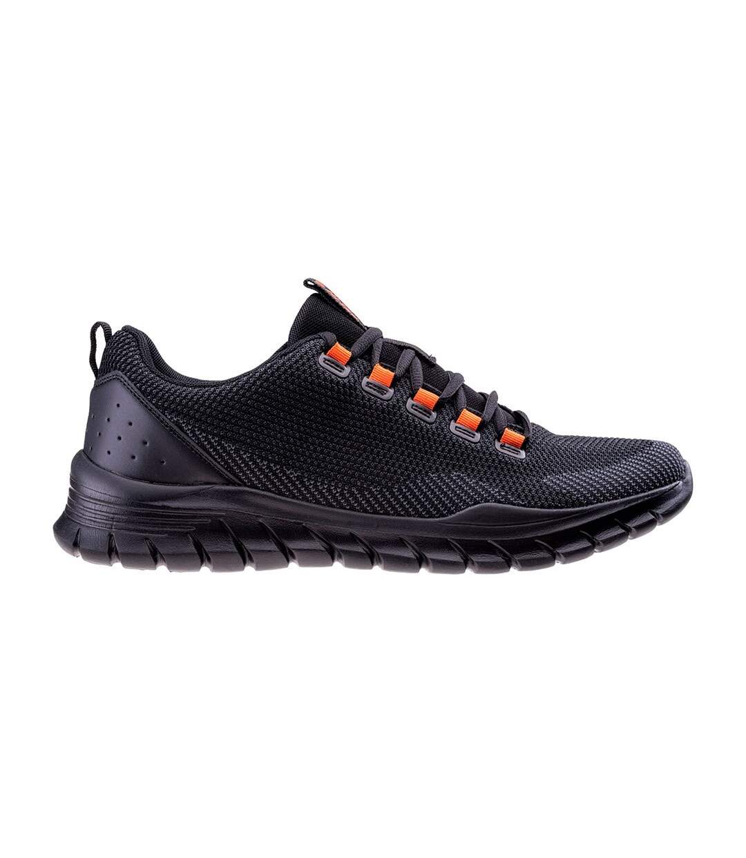 Chaussures décontractées haremi homme noir / gris foncé / orange Hi-Tec-2