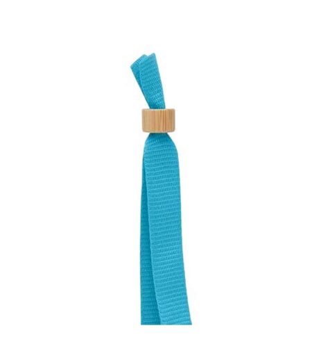 Fiesta rpet polyester wristband one size turquoise MidOcean