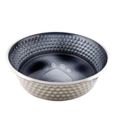 Weatherbeeta Non-slip Stainless Steel Shade Dog Bowl (23cm) (Black) - UTWB1330
