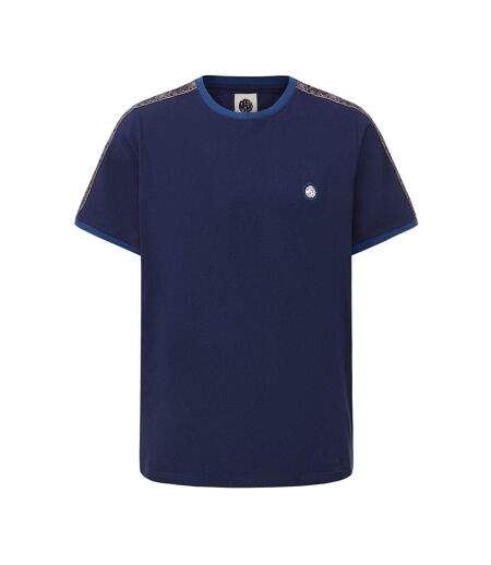 Mens Paisley Logo T-shirt Navy Pretty Green