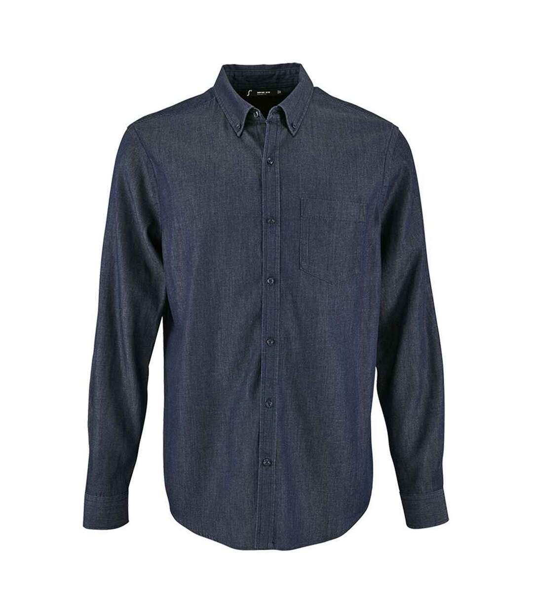 Chemise Barry Homme Denim SOLS-1