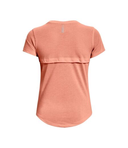 T-shirt streaker run femme rose Under Armour