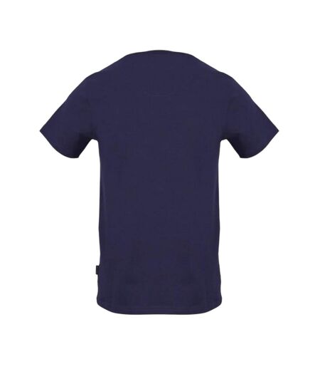 Mens Logo Crew Neck Regular T-shirt Navy Aquascutum