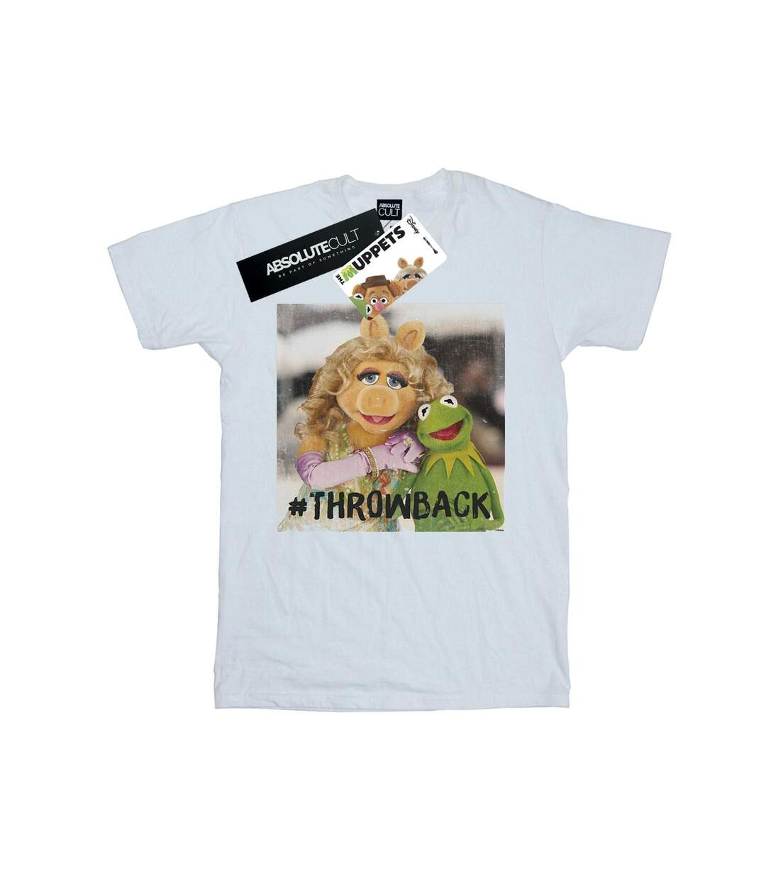 Disney Womens/Ladies The Muppets Throwback Photo Cotton Boyfriend T-Shirt (Blanc) - UTBI41190-1