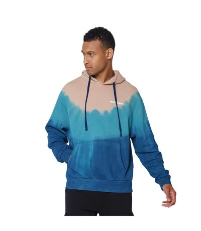 Sweat à capuche tie dye mushroom adulte beige / bleu marine Hype