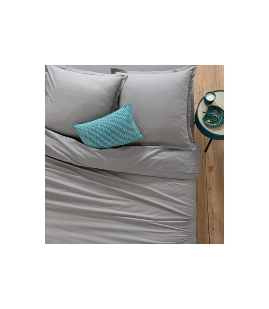 Drap Housse Intérieur 90x190cm Gris-3