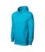 Sweat À Capuche Cape Homme Bleu Sarcelle Malfini-3