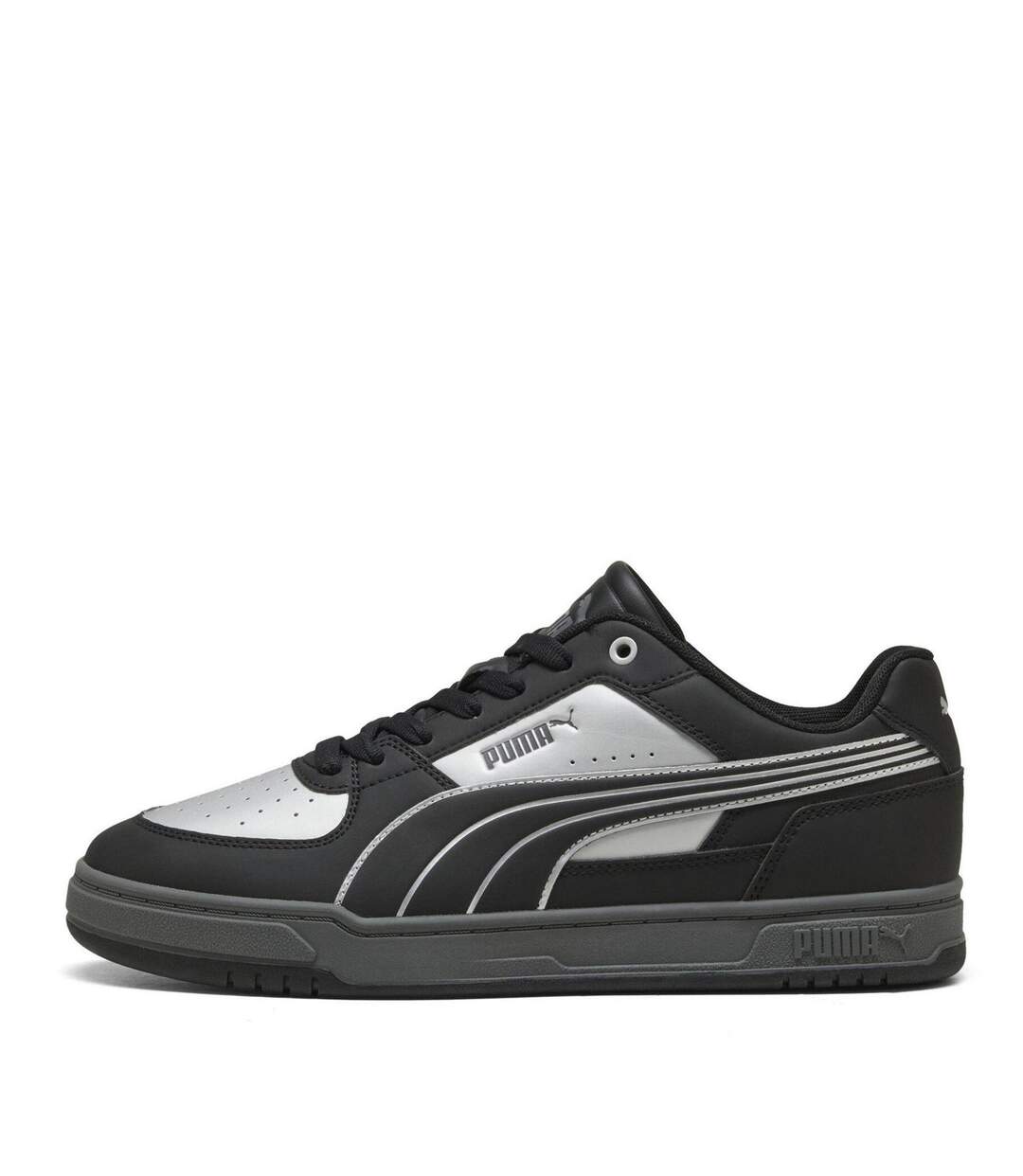 Mens Caven 2.0 Logo Trainers Silver Grey Puma-2