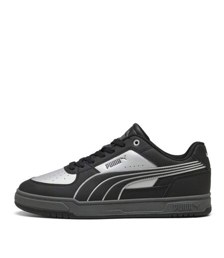 Mens Caven 2.0 Logo Trainers Silver Grey Puma