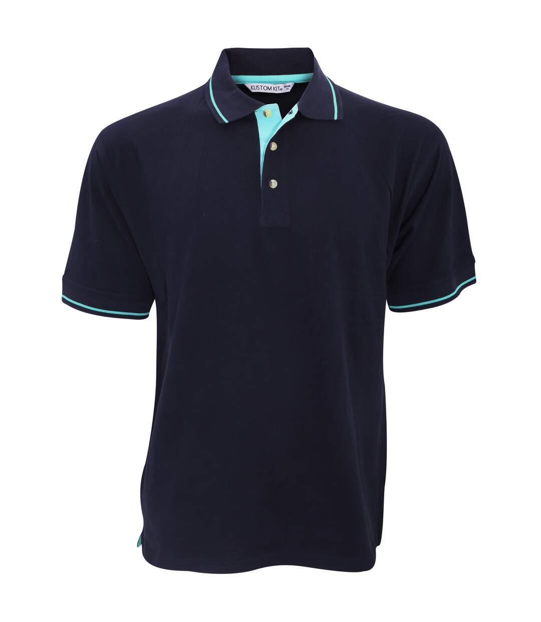 Polo à manches courtes  st. Mellion pour homme bleu marine/bleu clair Kustom Kit