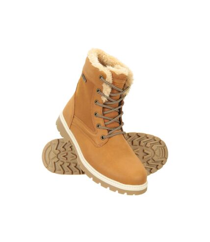 Womens/ladies thermal waterproof ankle boots brown Mountain Warehouse