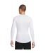 Haut Thermique Manches Longues Fitness Homme Blanc Noir Nike-2