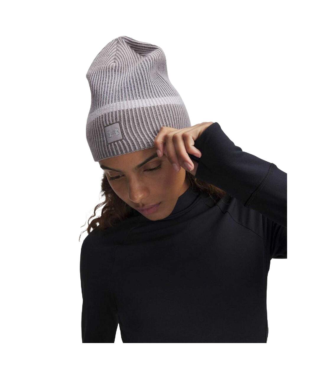 Bonnet Course À Pied Motif/style Réfléchissant Adulte Gris Under Armour-3