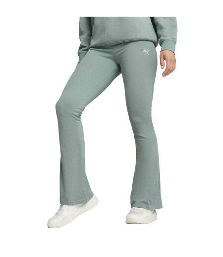 Womens/ladies Smooth High Waist Leggings Green Moon Puma