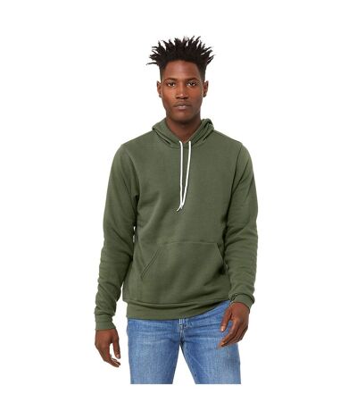Sweat Capuche Unisexe Vert Militaire Bella + Canvas
