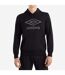 Mens Logo Hoodie Black Castle Rock Umbro-1