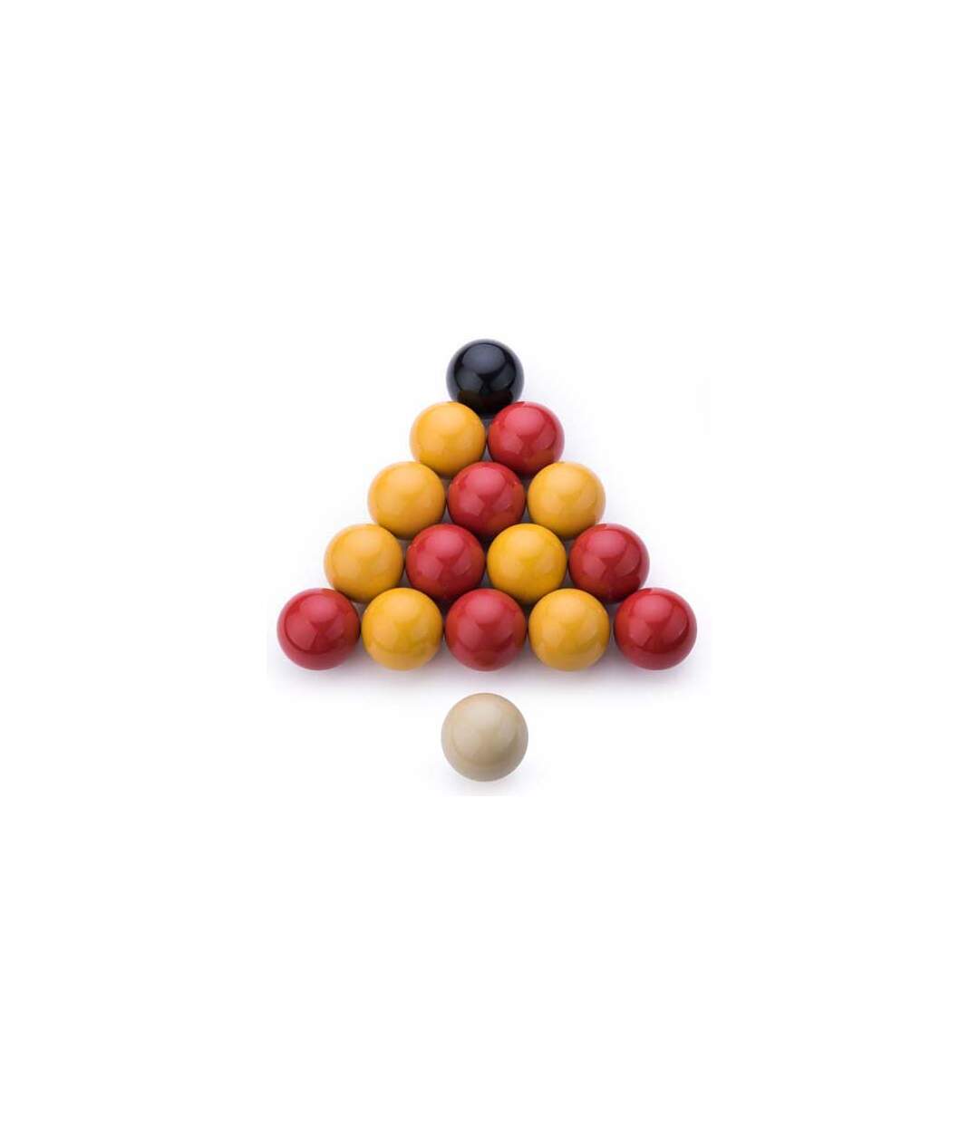 Lot de 16 boules de billard 57 mm en résine Billard anglais