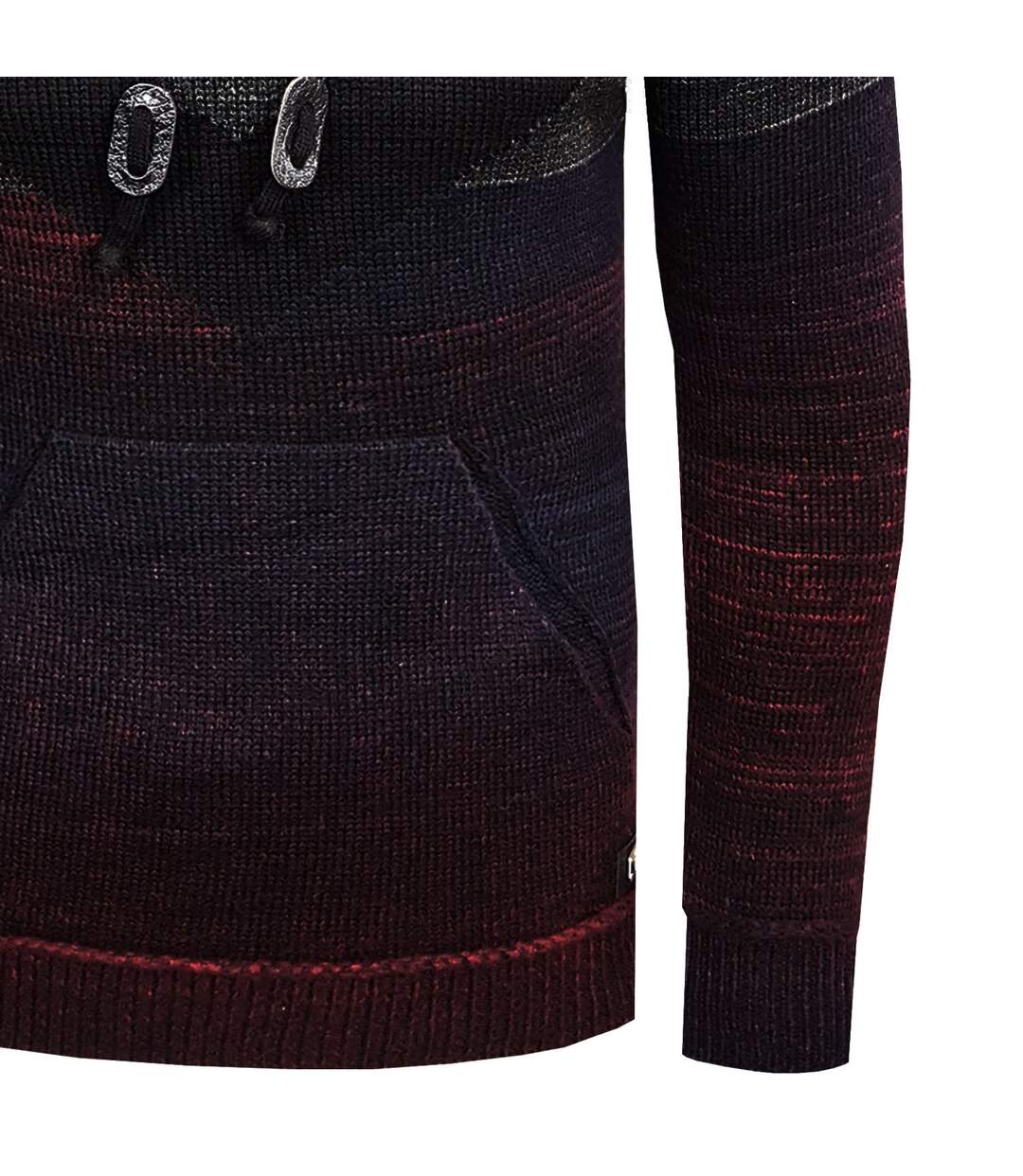 Pull à capuche pour homme Pull 13311 noir