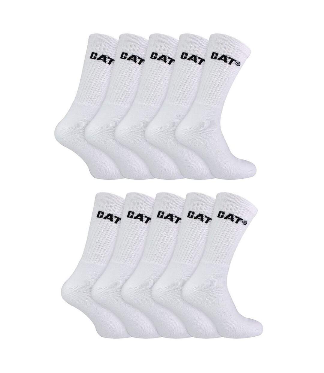 10 paires de chaussettes de travail unisexes en coton-1
