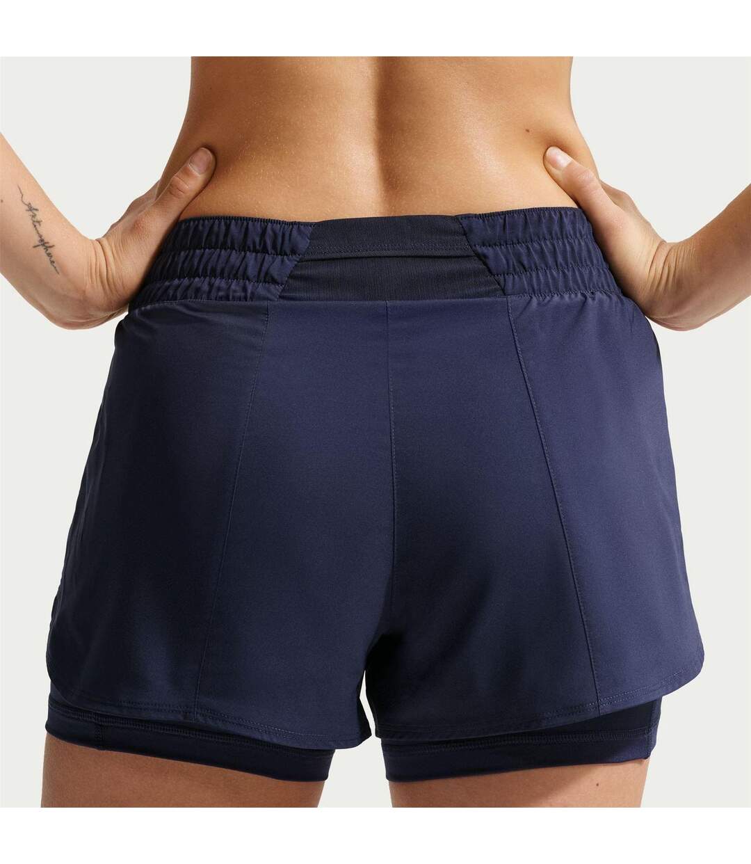 Short De Course Pro Femme Bleu Nuit Nike-2