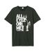 T-shirt all eyes on me adulte charbon Amplified