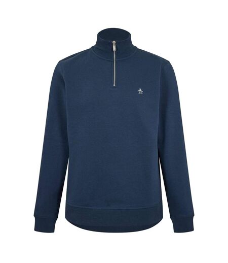 Mens Quarter Zip Sweatshirt Yale Blue Original Penguin