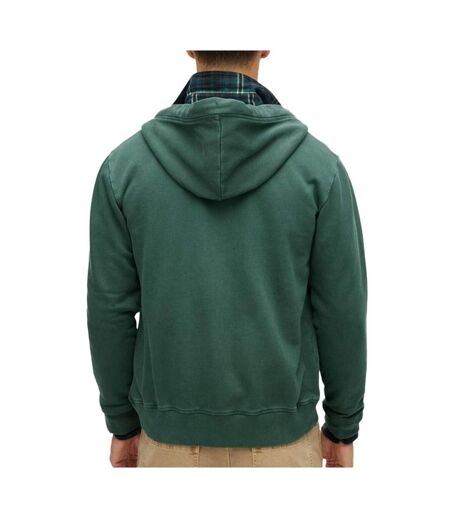 Sweat zippé vert foncé homme superdry essential washed ziphood - xxl