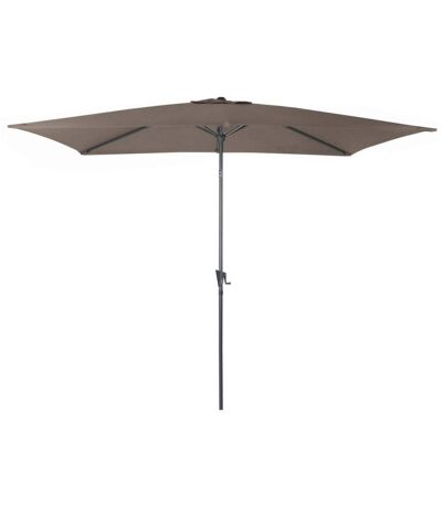 Parasol aluminium avec manivelle 3x2m Tilt Taupe